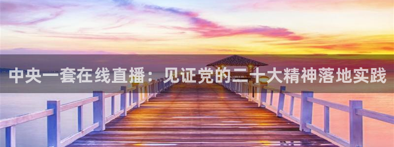 鲸鱼体育直播在线看：中央一套在线直播：见证党的二十大精神落地实践
